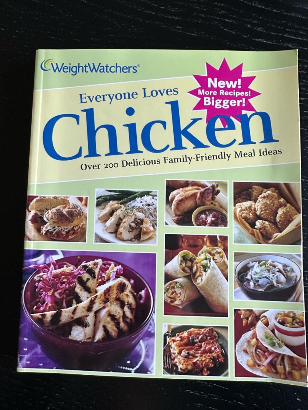Weight Watchers Chicken Cookbook - Light Green & Blue Cover